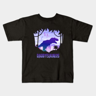 Daddysaurs T-Rex Daddy Saurus Matching Dinosaur Kids T-Shirt